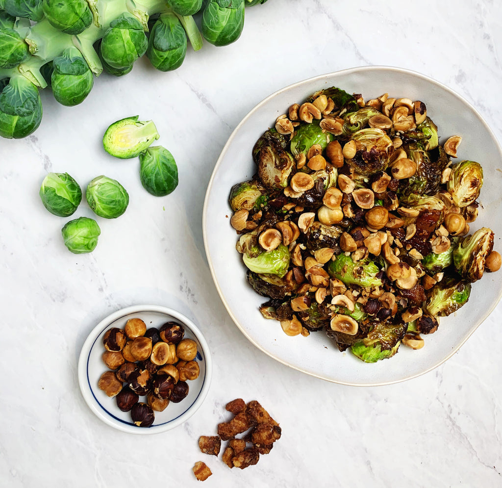 Thanksgiving Maple Bacon Brussel Sprouts